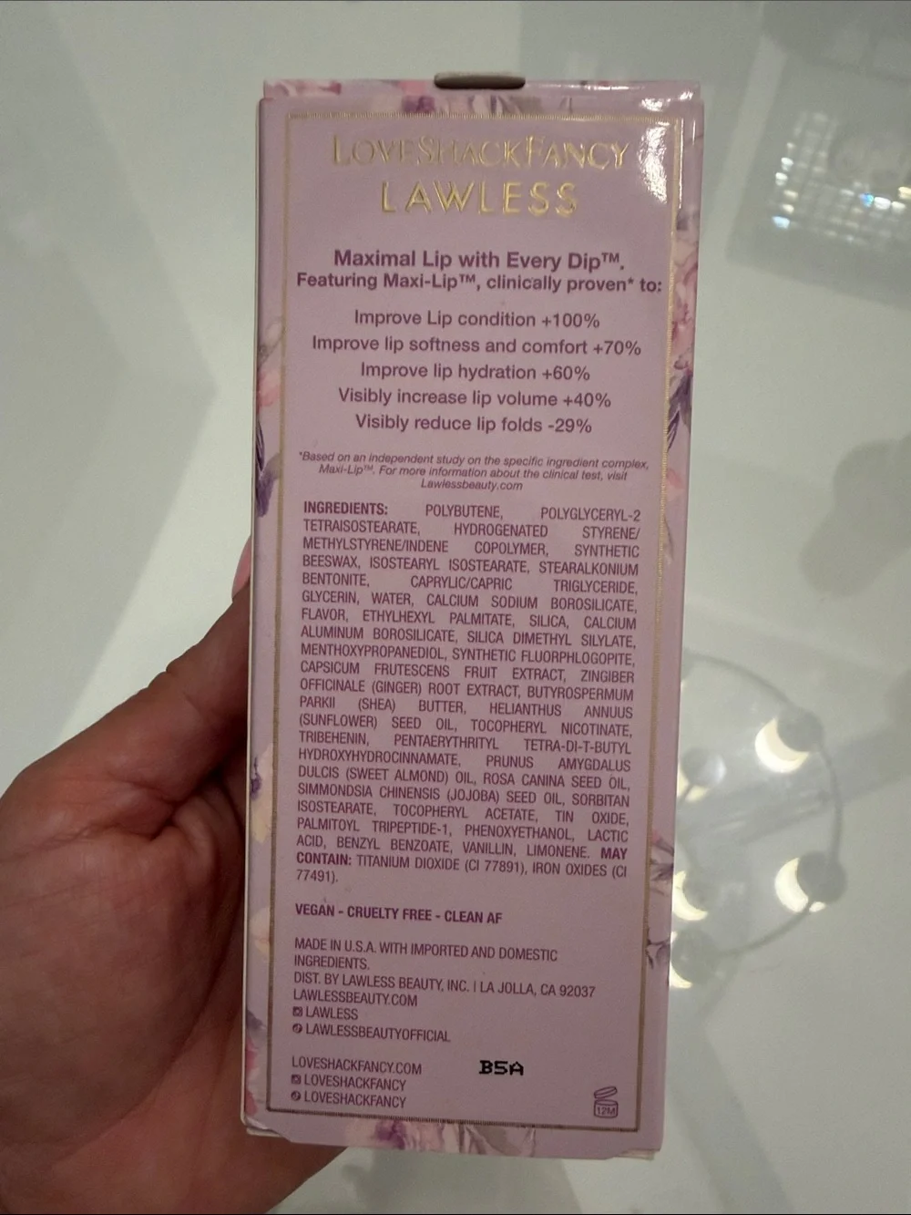 LoveShackFancy Lawless smoothing lip gloss